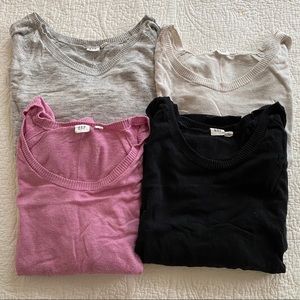 Set of 4 GAP 100% Cotton Sweaters